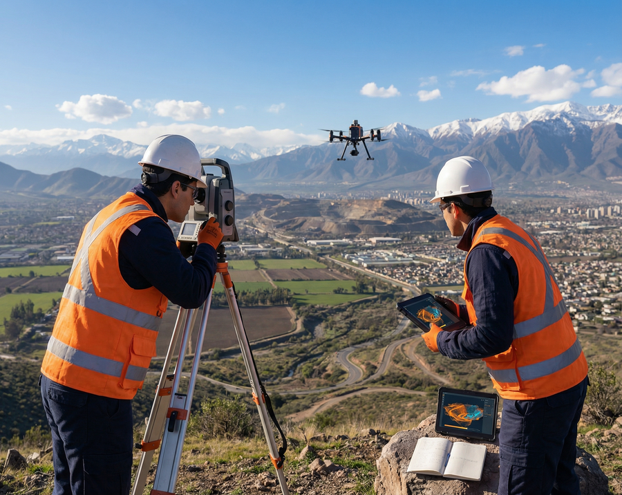 Topografía general en terreno